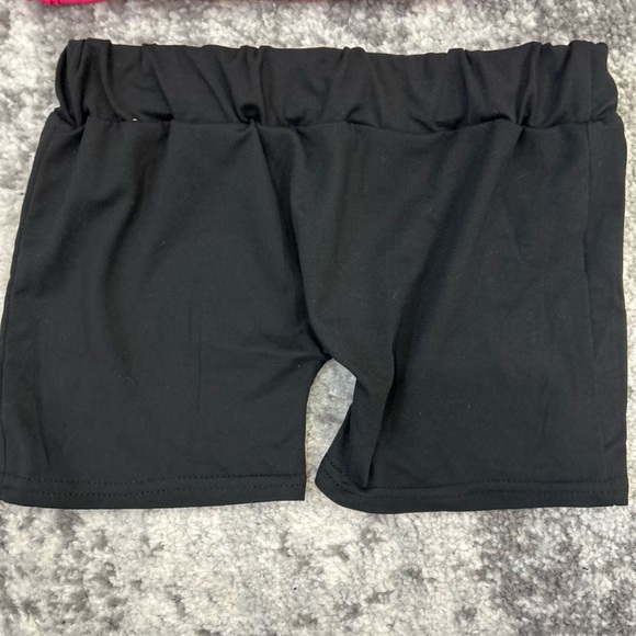 Pink Top and Black Dance Shorts Set - Picture 5 of 7